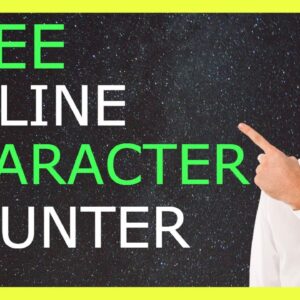 Character Counter - The Best Free Online Character Counter